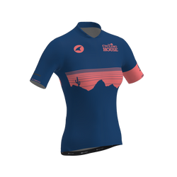 Women's AERO/RACEFIT Jersey (Pink/Blue) - Pactimo